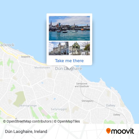 Dún Laoghaire map