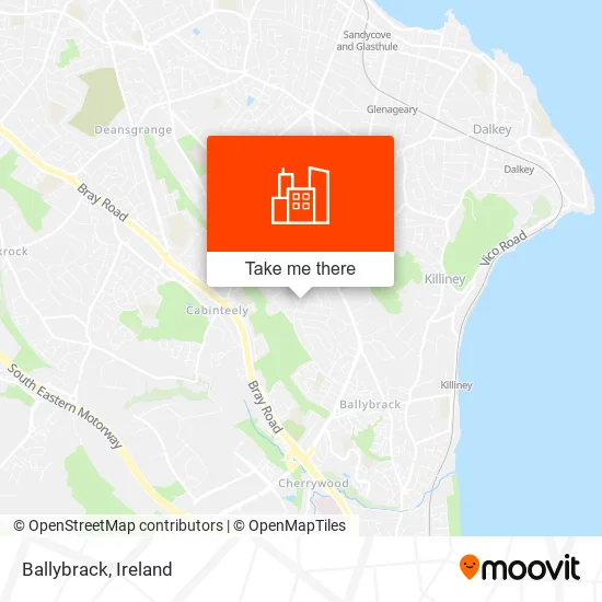 Ballybrack map