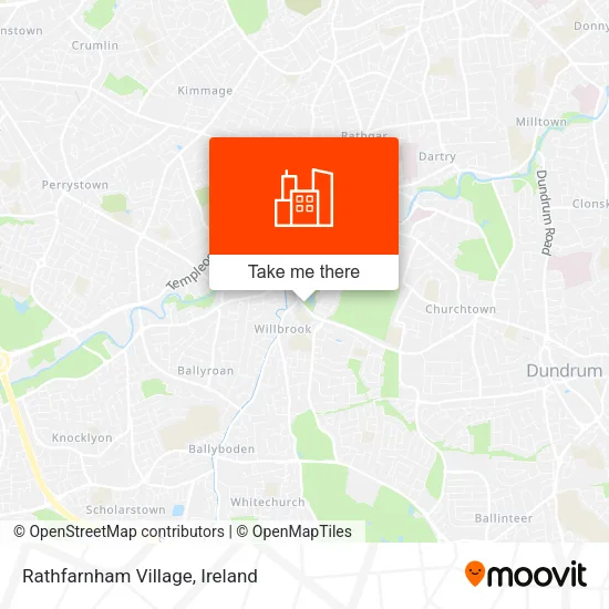 Rathfarnham Village map
