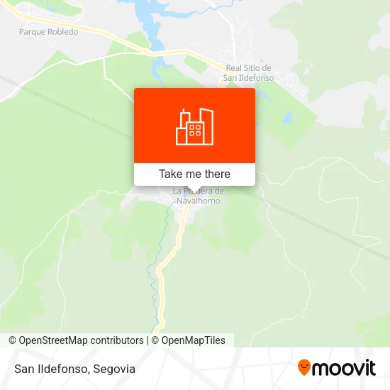 San Ildefonso map