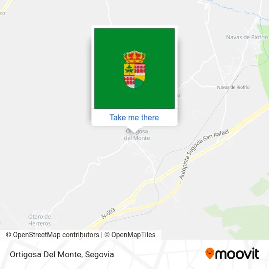 Ortigosa Del Monte map
