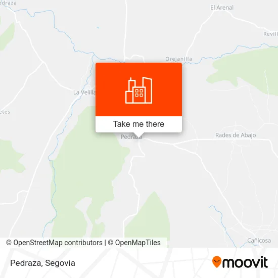 Pedraza map