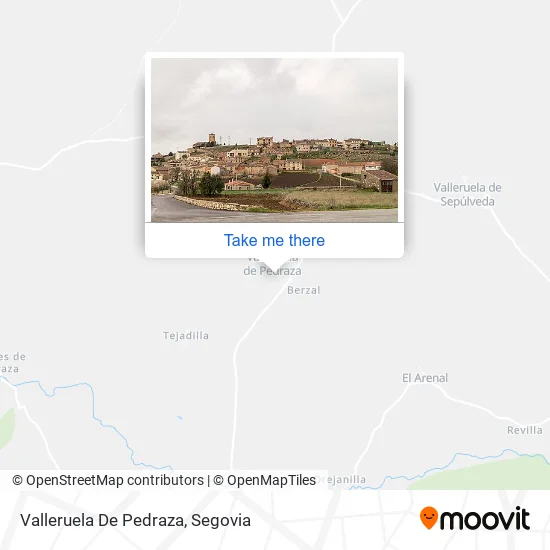 Valleruela De Pedraza map