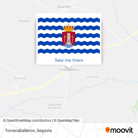 Torrecaballeros map