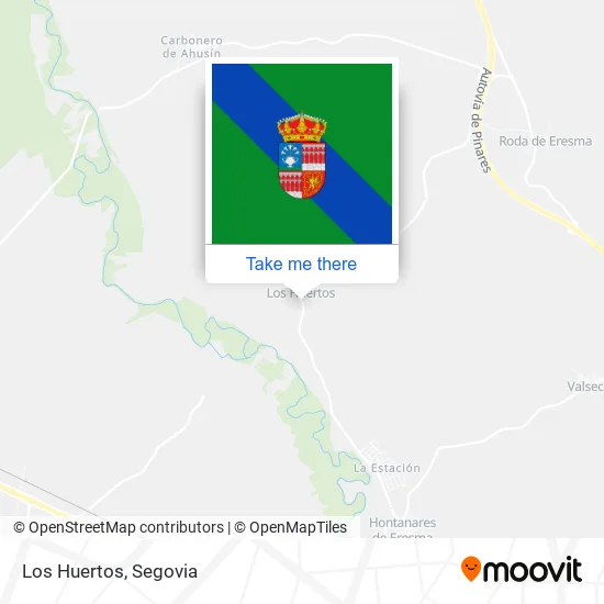 Los Huertos map