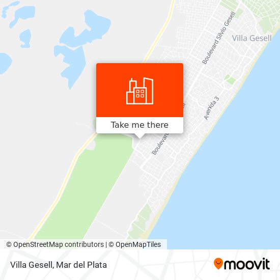 Mapa de Villa Gesell