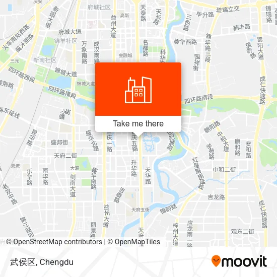 武侯区 map