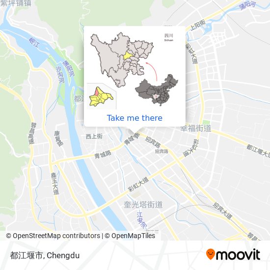 都江堰市 map