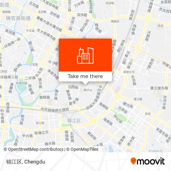 锦江区 map