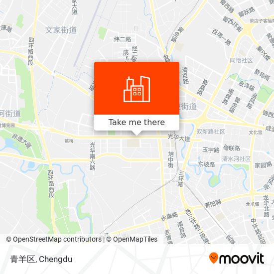 青羊区 map