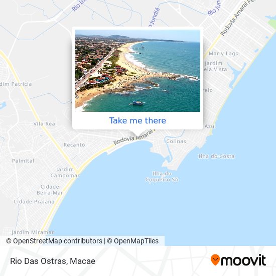 Rio Das Ostras map