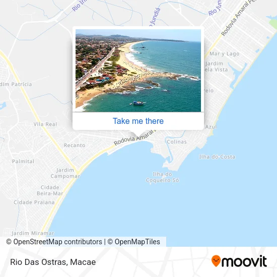 Rio Das Ostras map