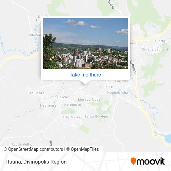 Itaúna map