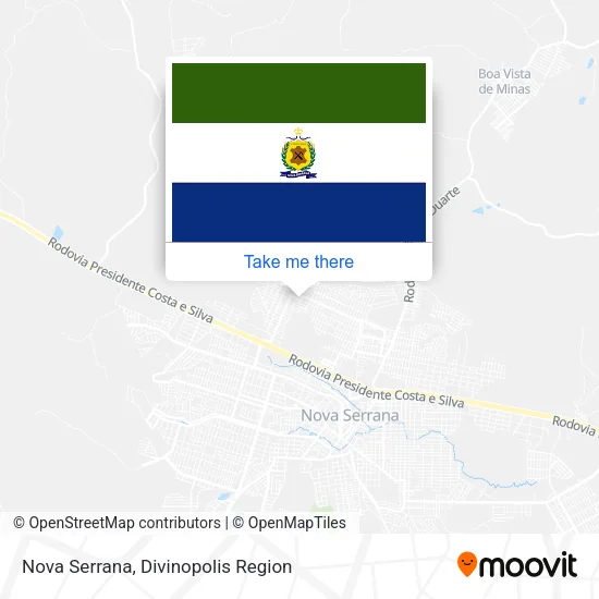 Nova Serrana map