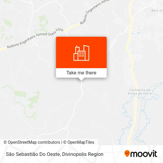 São Sebastião Do Oeste map