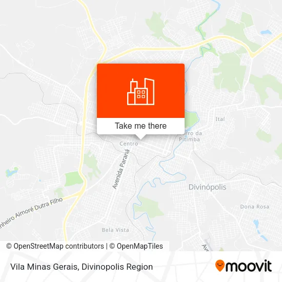 Vila Minas Gerais map