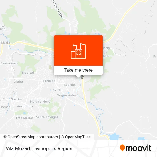 Vila Mozart map