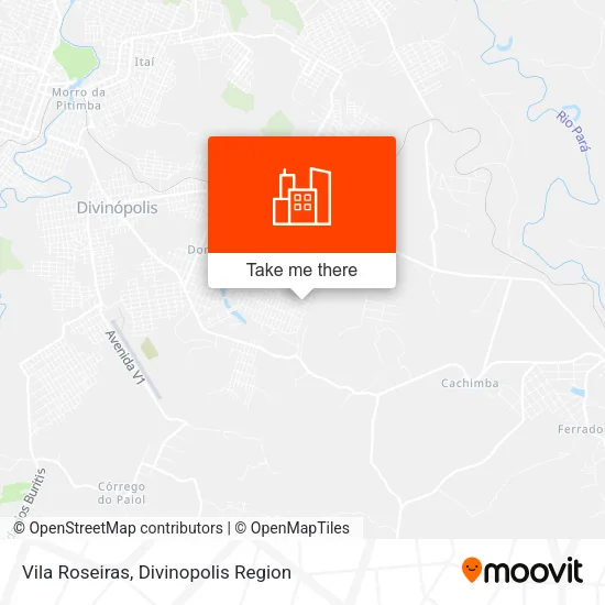 Vila Roseiras map
