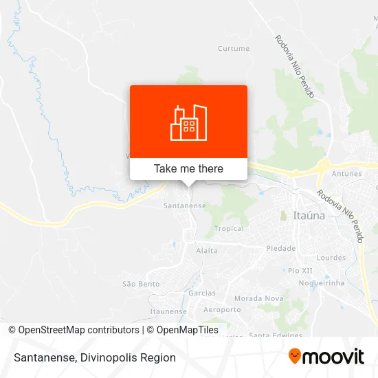Santanense map