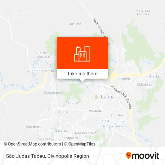 São Judas Tadeu map