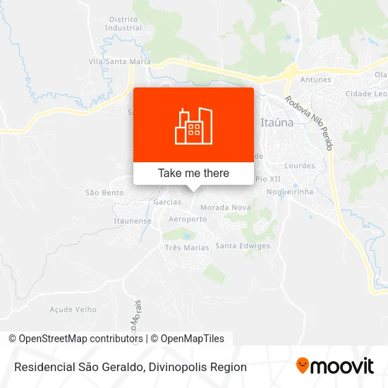 Residencial São Geraldo map
