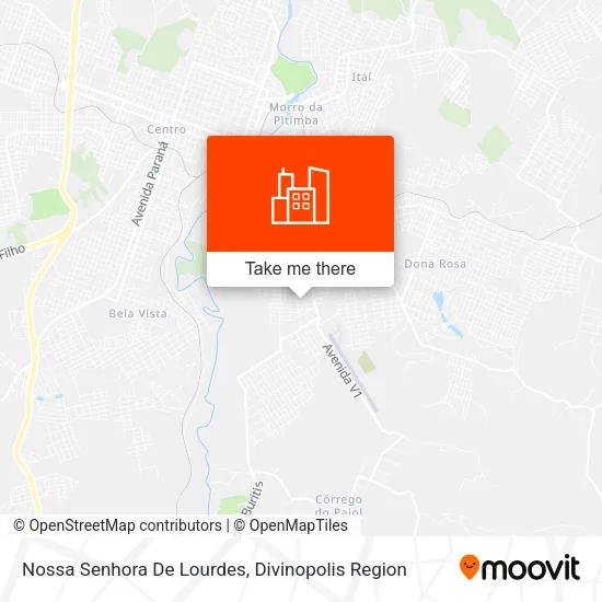 Nossa Senhora De Lourdes map