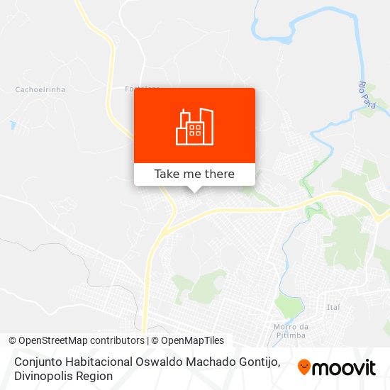 Conjunto Habitacional Oswaldo Machado Gontijo map