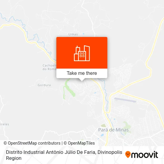 Distrito Industrial Antônio Júlio De Faria map