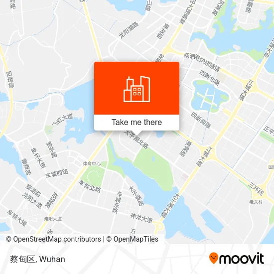 蔡甸区 map