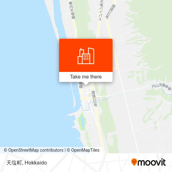 天塩町 map