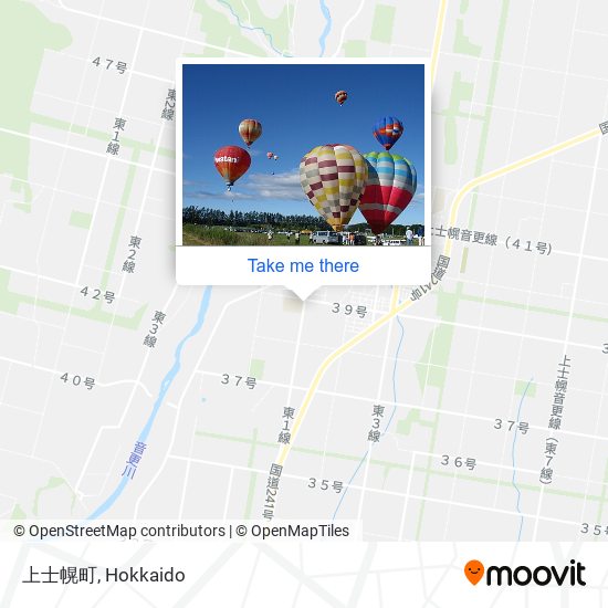 上士幌町 map