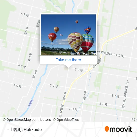 上士幌町 map