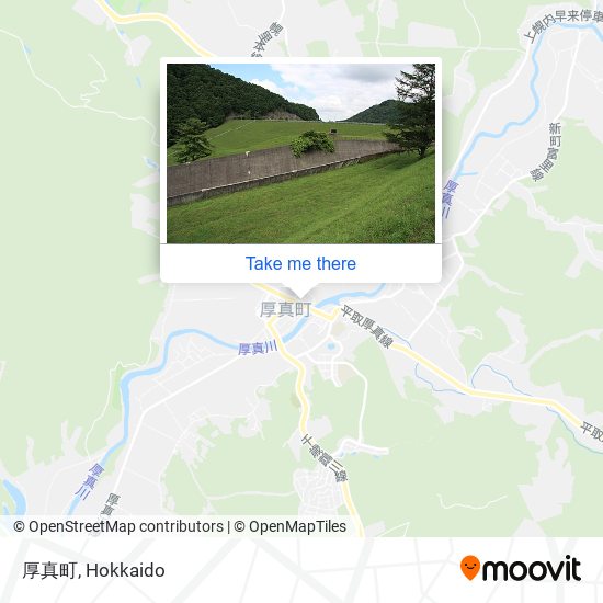厚真町 map