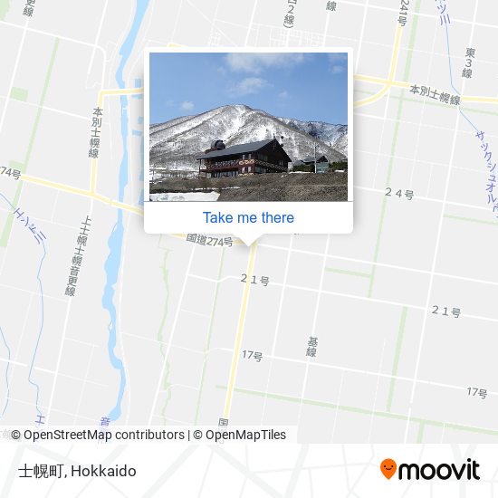 士幌町 map