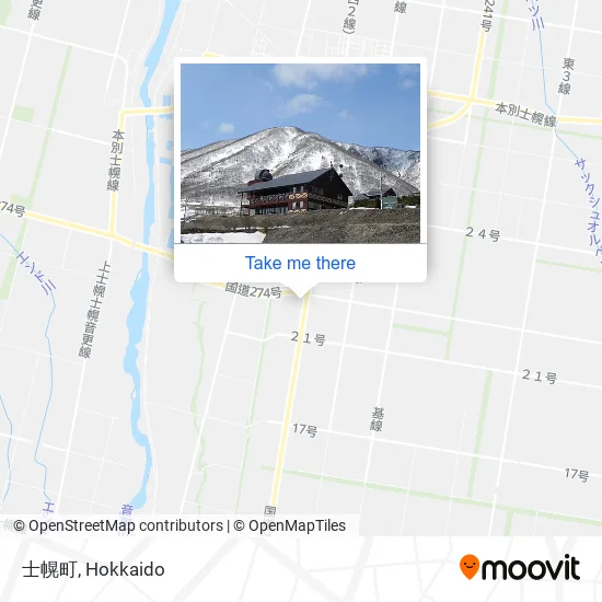 士幌町 map