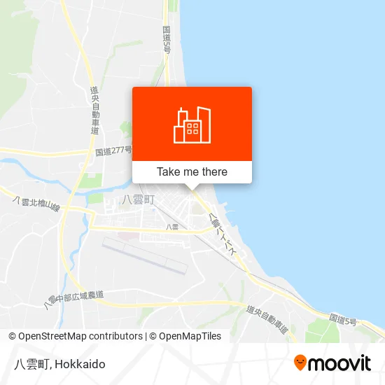 八雲町 map