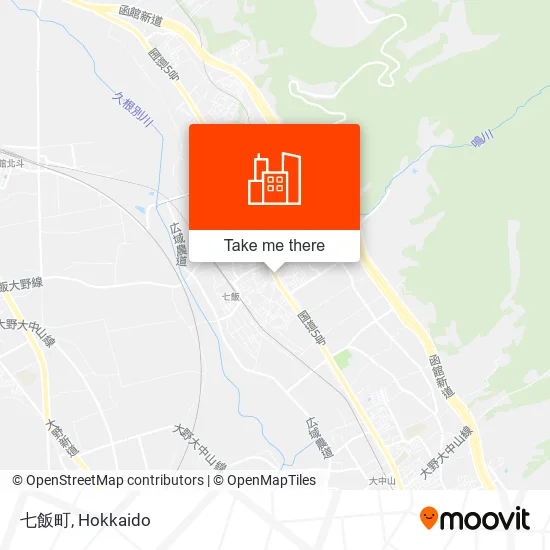 七飯町 map