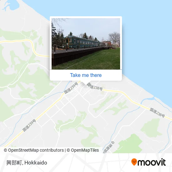 興部町 map
