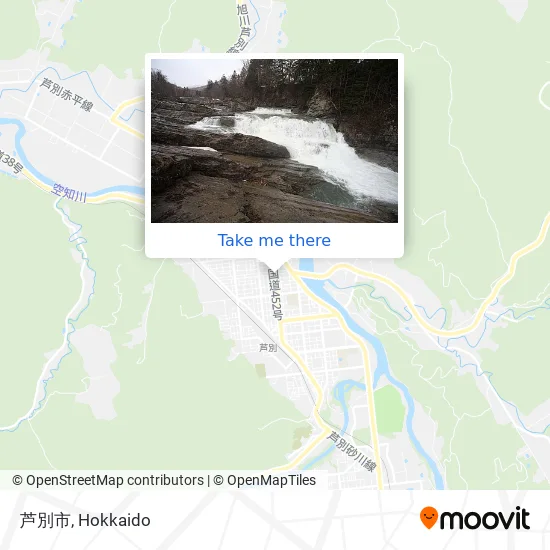 芦別市 map