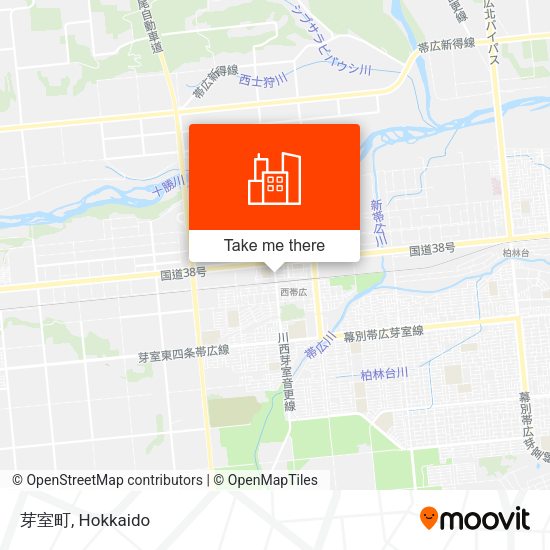 芽室町 map