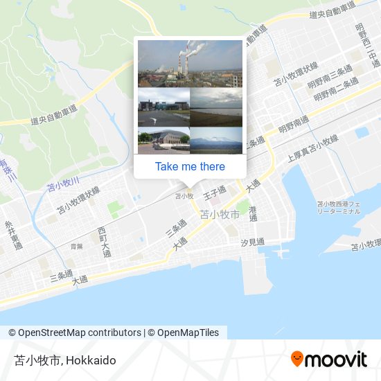 苫小牧市 map