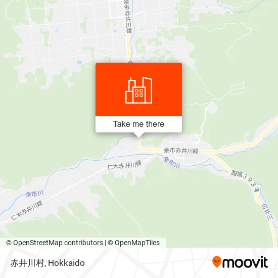 赤井川村 map