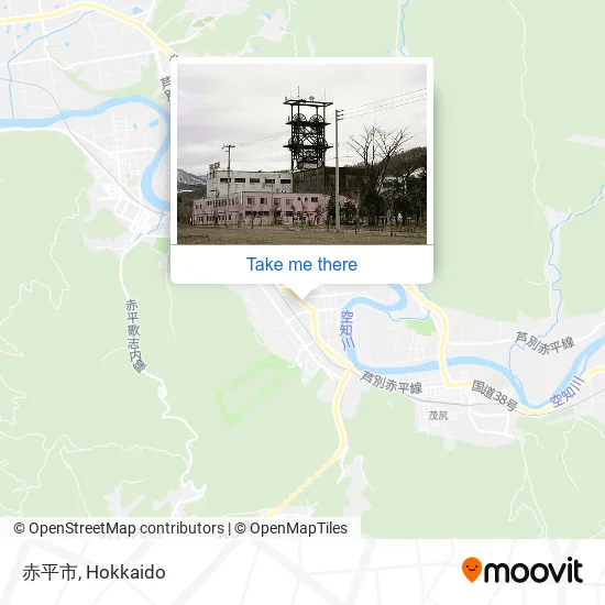 赤平市 map