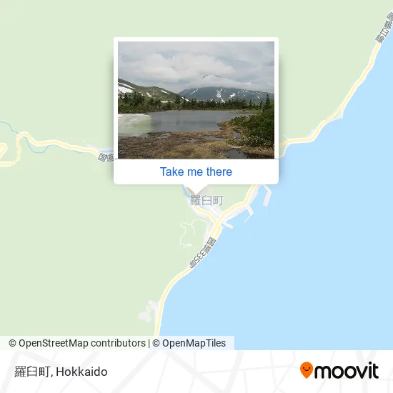 羅臼町 map