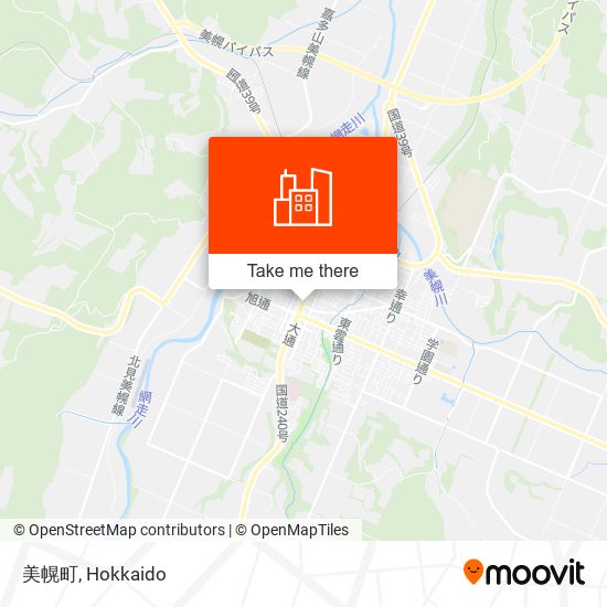 美幌町 map