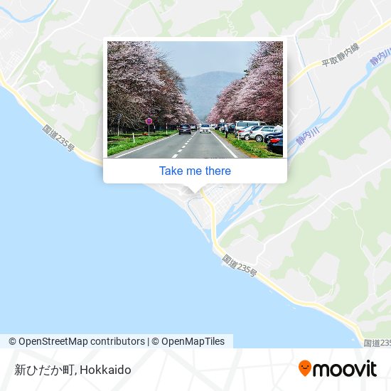 新ひだか町 map