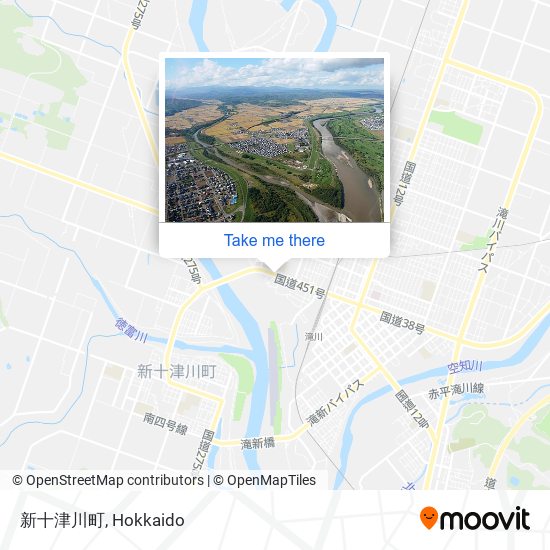 新十津川町 map