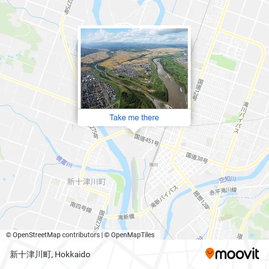 新十津川町 map