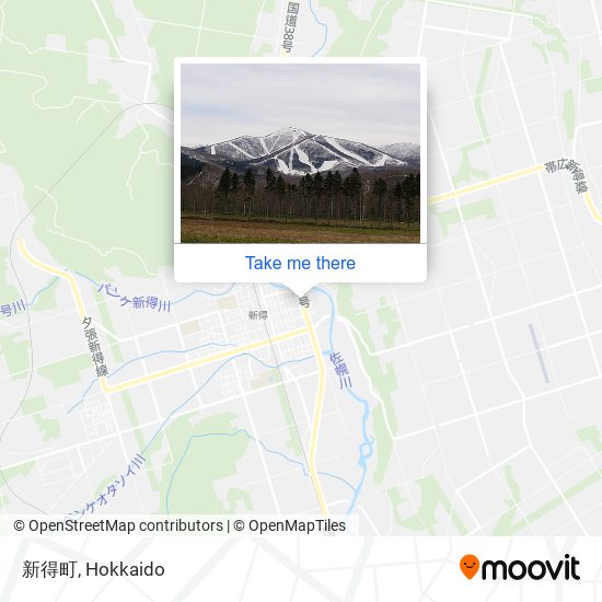 新得町 map