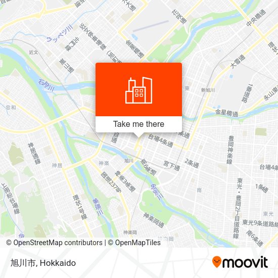 旭川市 map
